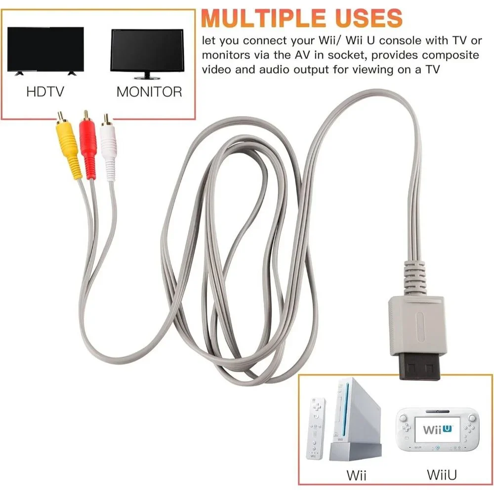 Nintendo RVL009 AV Cable - Gray